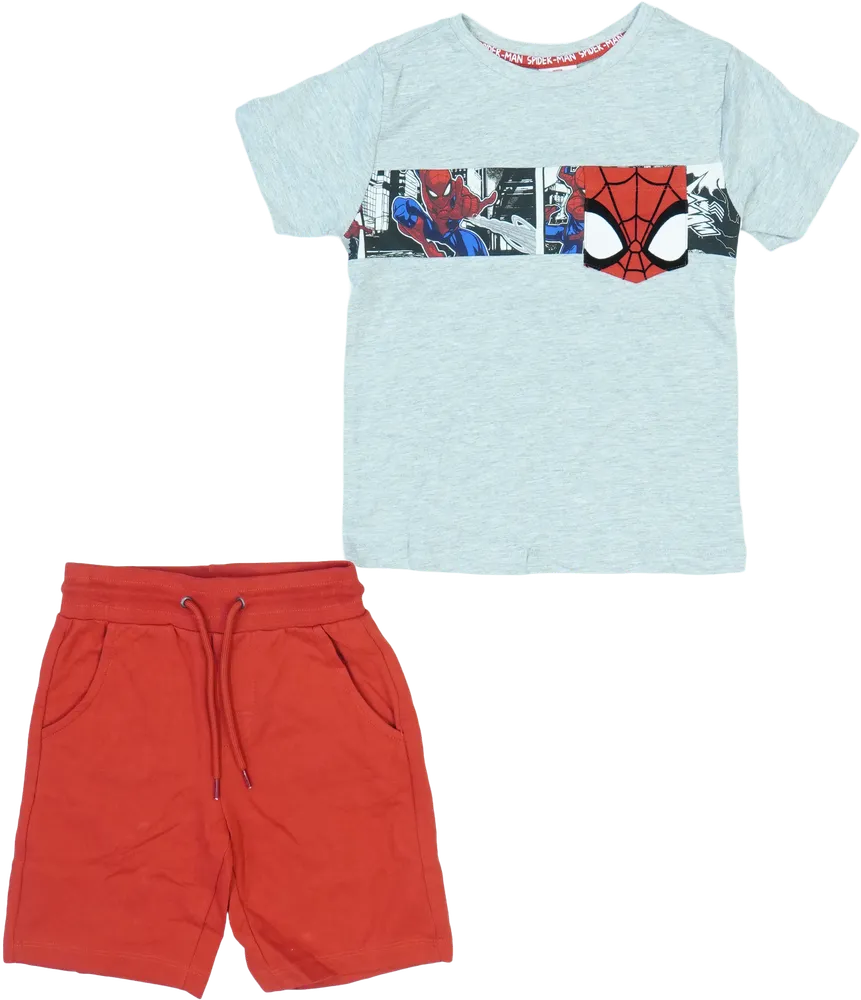 Többszínű Spiderman 2 részes szett - Felsőruházat és nadrág EU 104 / UK 4 év / US 4T/XS