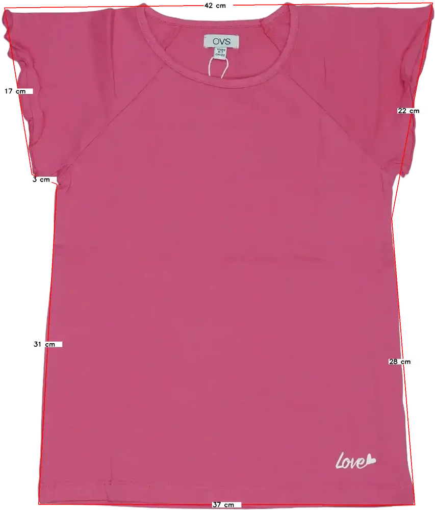 Rózsaszín OVS Póló EU 122 / UK 7 év / US 7 év/M