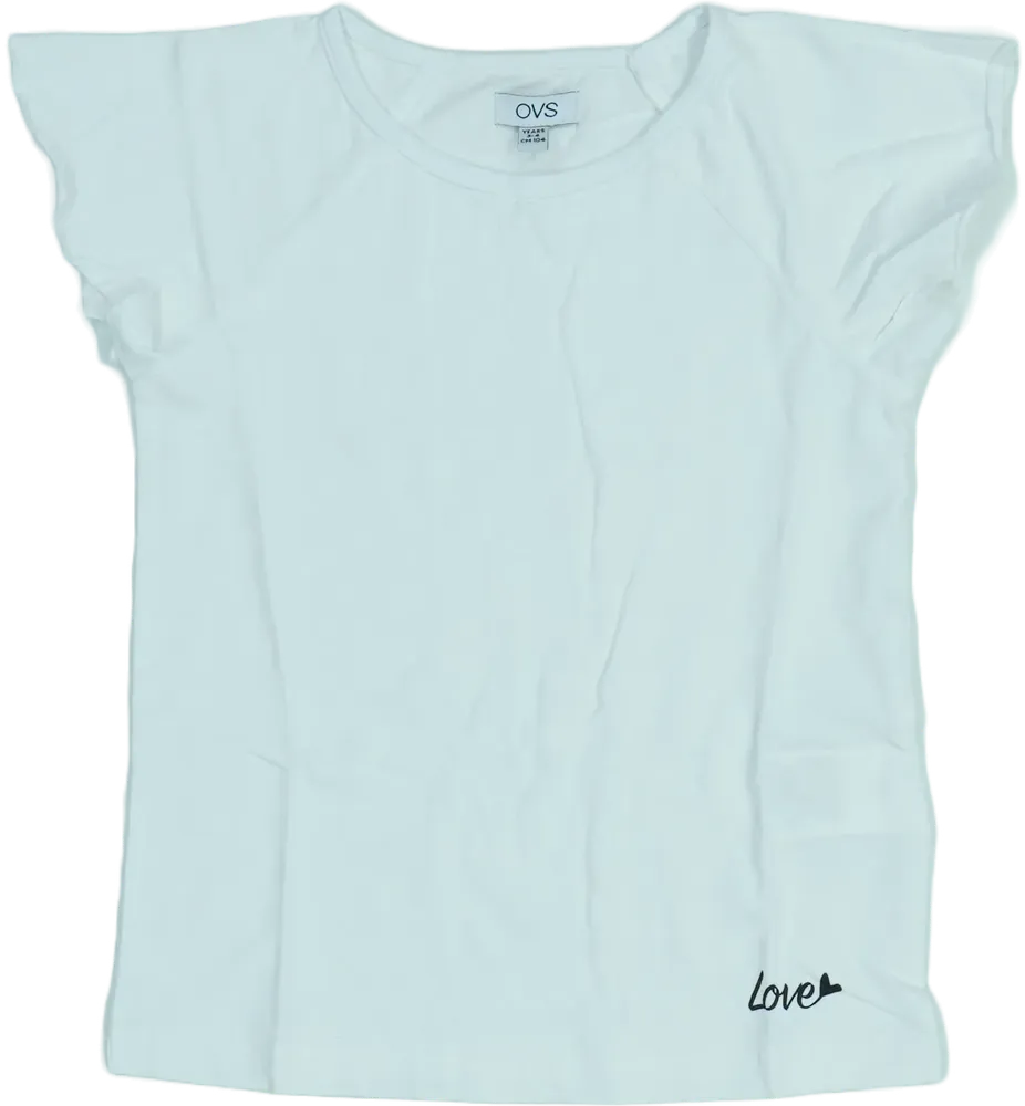 Fehér OVS Póló EU 104 / UK 4 év / US 4T/XS