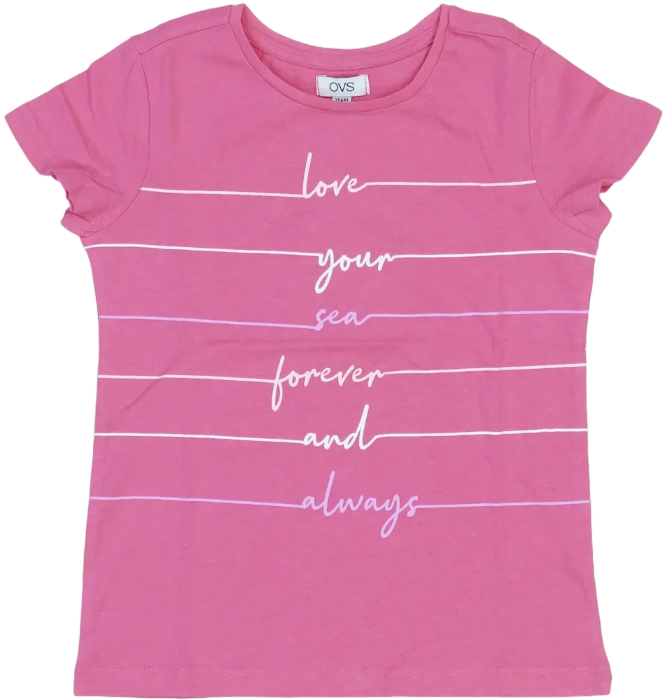 Rózsaszín OVS Póló EU 116 / UK 6 év / US 6 év/S