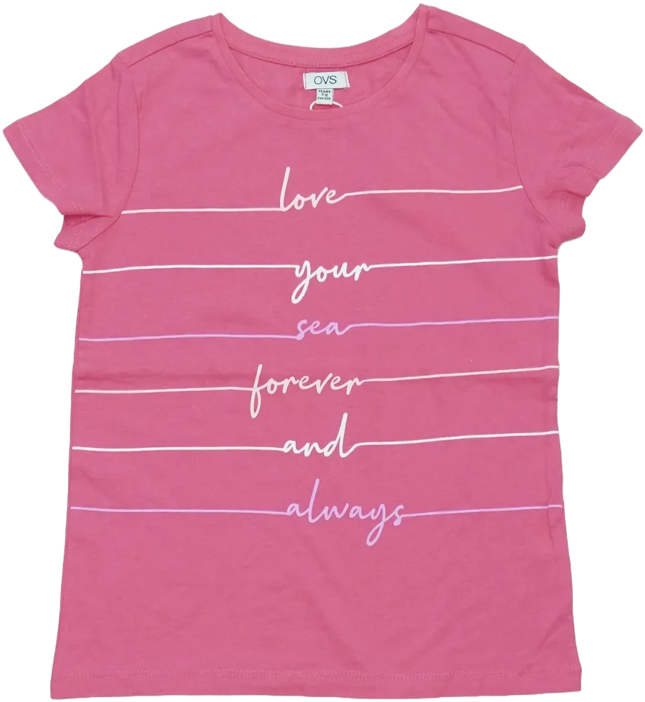 Rózsaszín OVS Póló EU 128 / UK 8 év / US 8 év/M