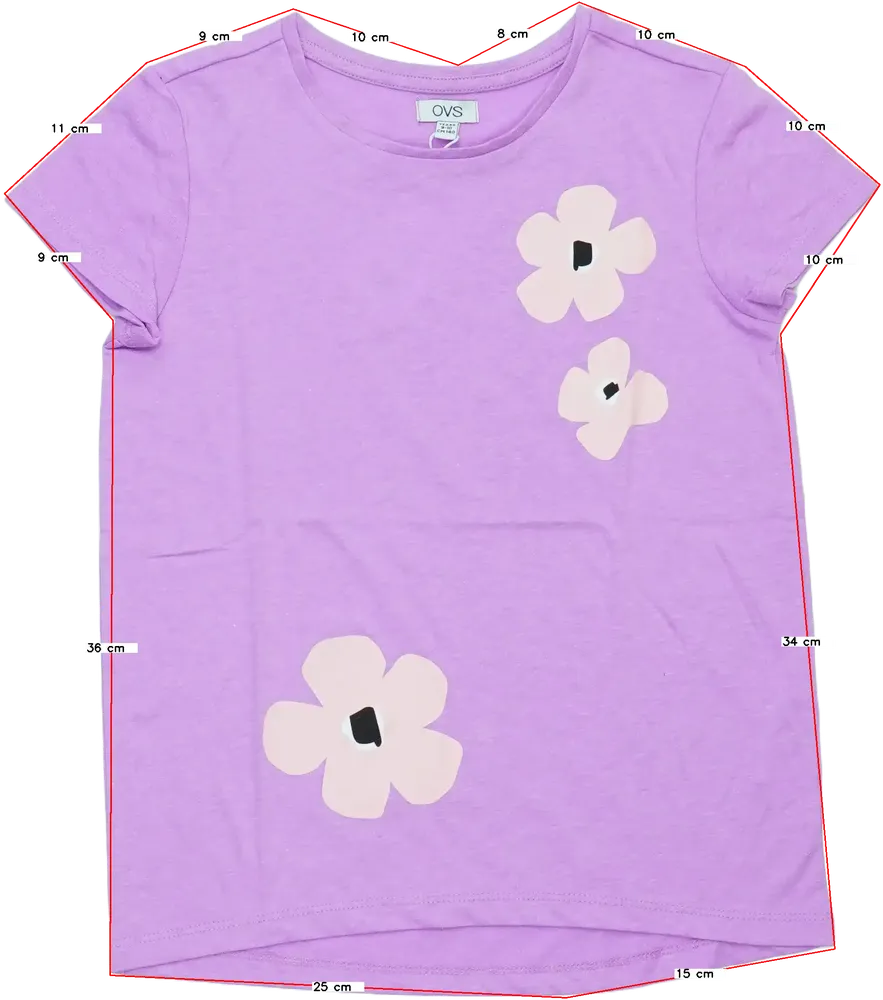 Lila OVS Póló EU 140 / UK 10 év / US 10 év/L