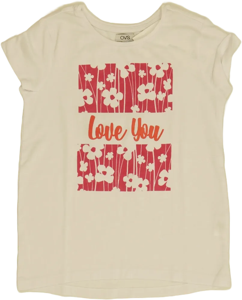 Fehér OVS Póló EU 116 / UK 6 év / US 6 év/S