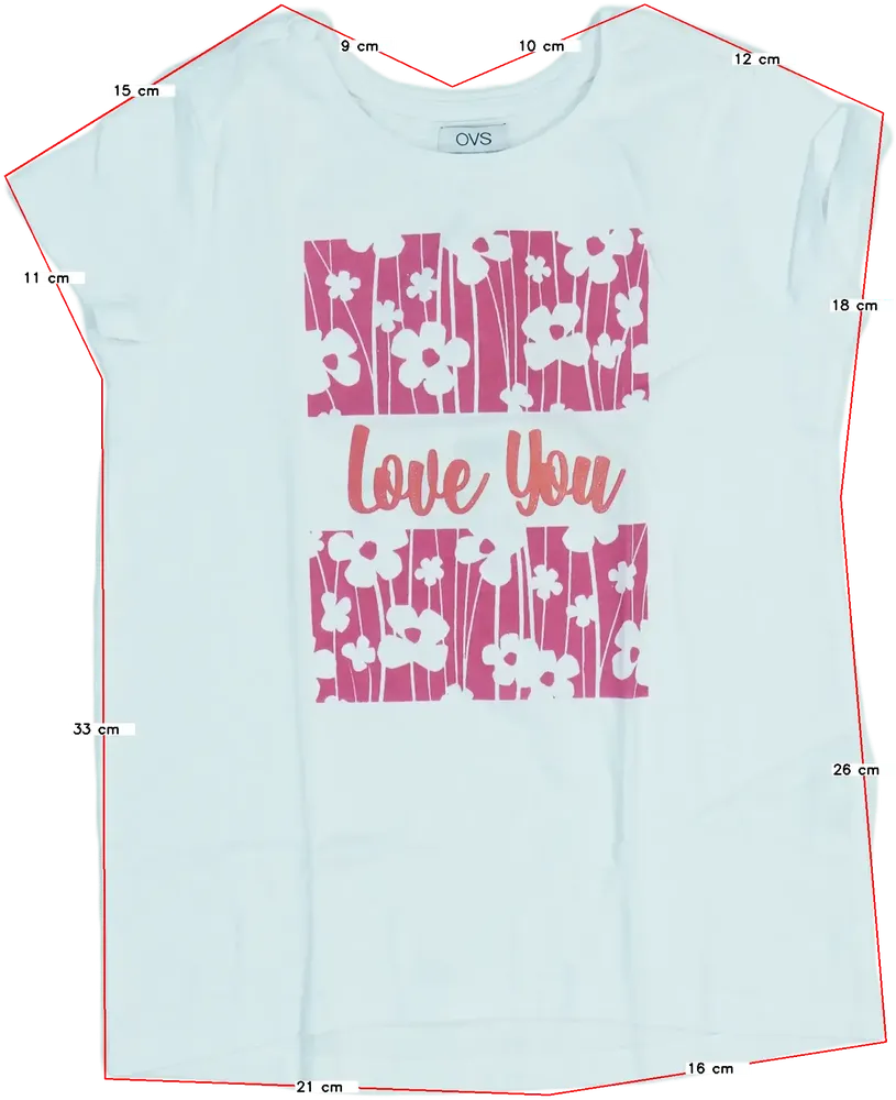 Fehér OVS Póló EU 128 / UK 8 év / US 8 év/M