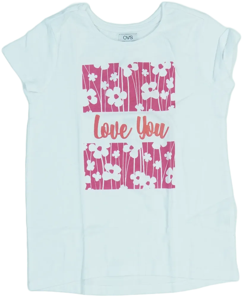 Fehér OVS Póló EU 128 / UK 8 év / US 8 év/M