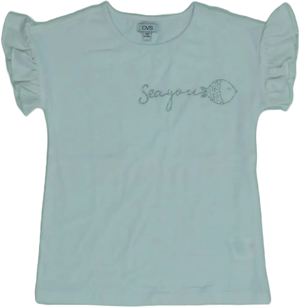 Fehér OVS Póló EU 128 / UK 8 év / US 8 év/M