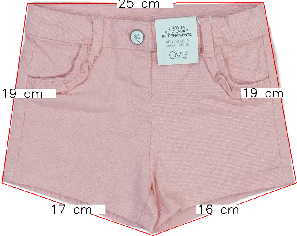 Rózsaszín OVS - Fagottino Rövidnadrág EU 86 / UK 12-18 hónap / US 18 hónap