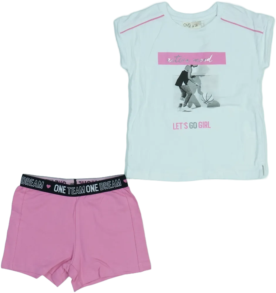White OVS 2-piece set - Top &amp; Bottom EU 122 / UK 7 years / US 7 years/M