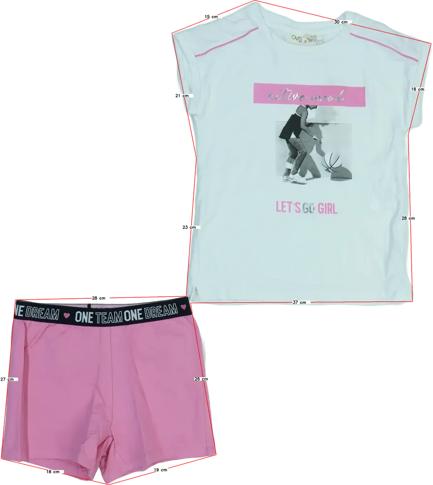 White OVS 2-piece set - Top &amp; Bottom EU 140 / UK 10 years / US 10 years/L