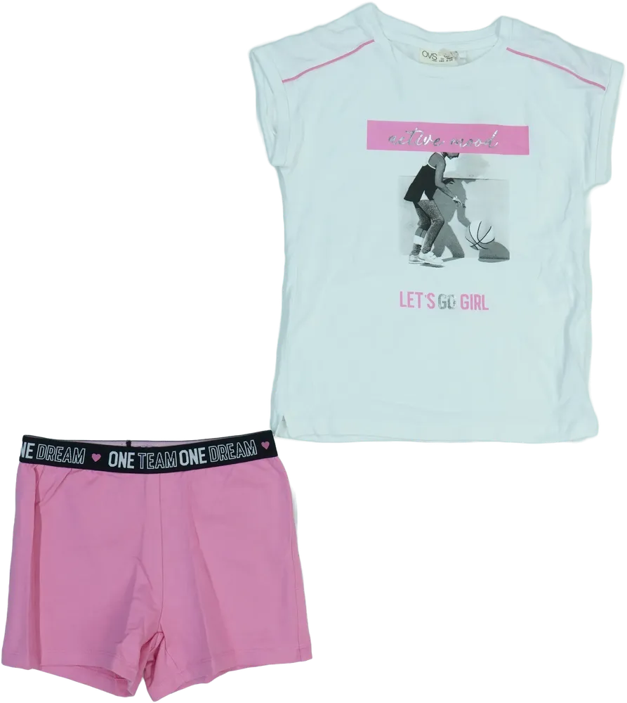 White OVS 2-piece set - Top &amp; Bottom EU 140 / UK 10 years / US 10 years/L
