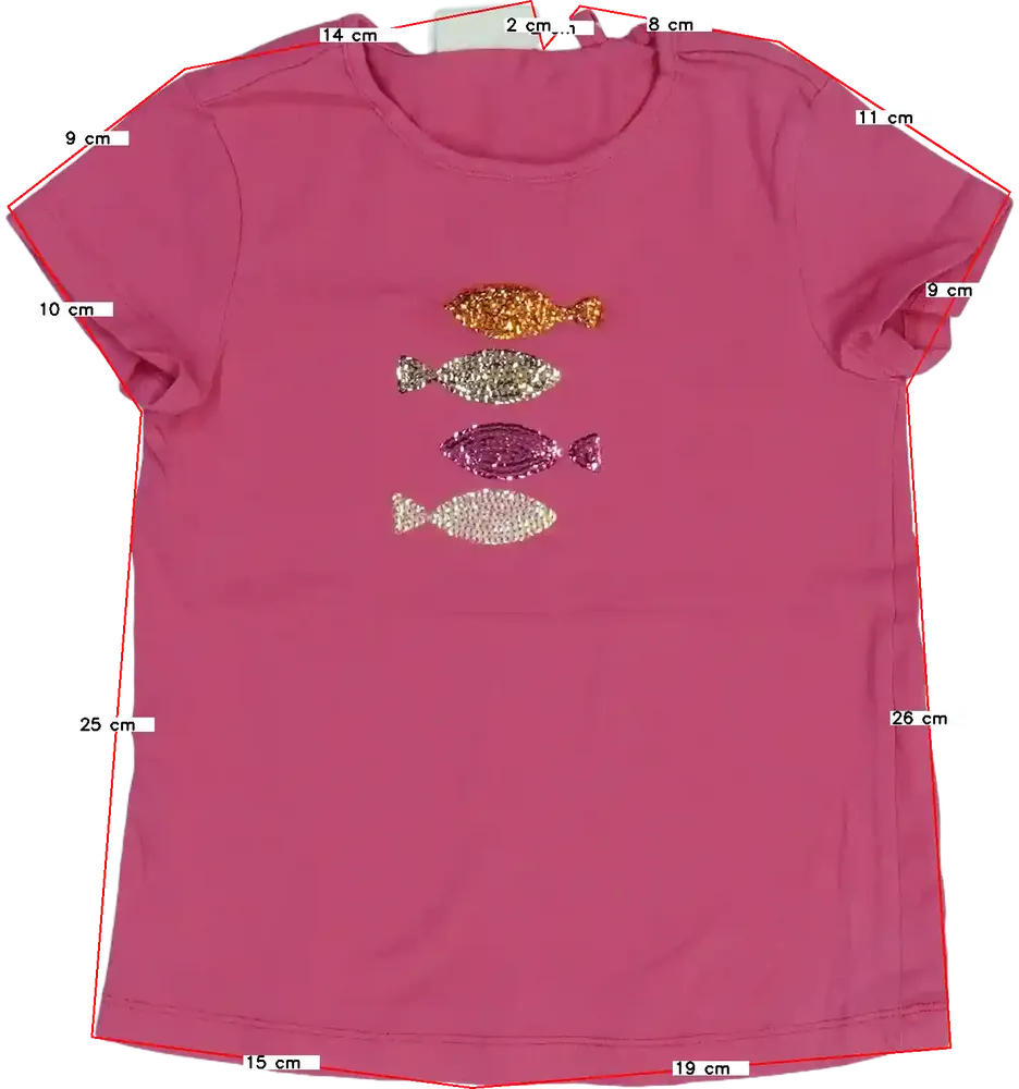 Rózsaszín OVS Póló EU 116 / UK 6 év / US 6 év/S