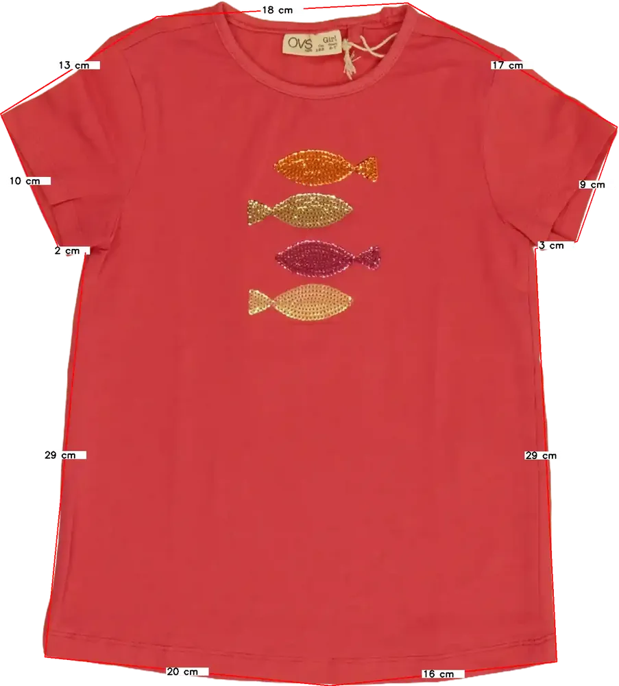 Rózsaszín OVS Póló EU 122 / UK 7 év / US 7 év/M
