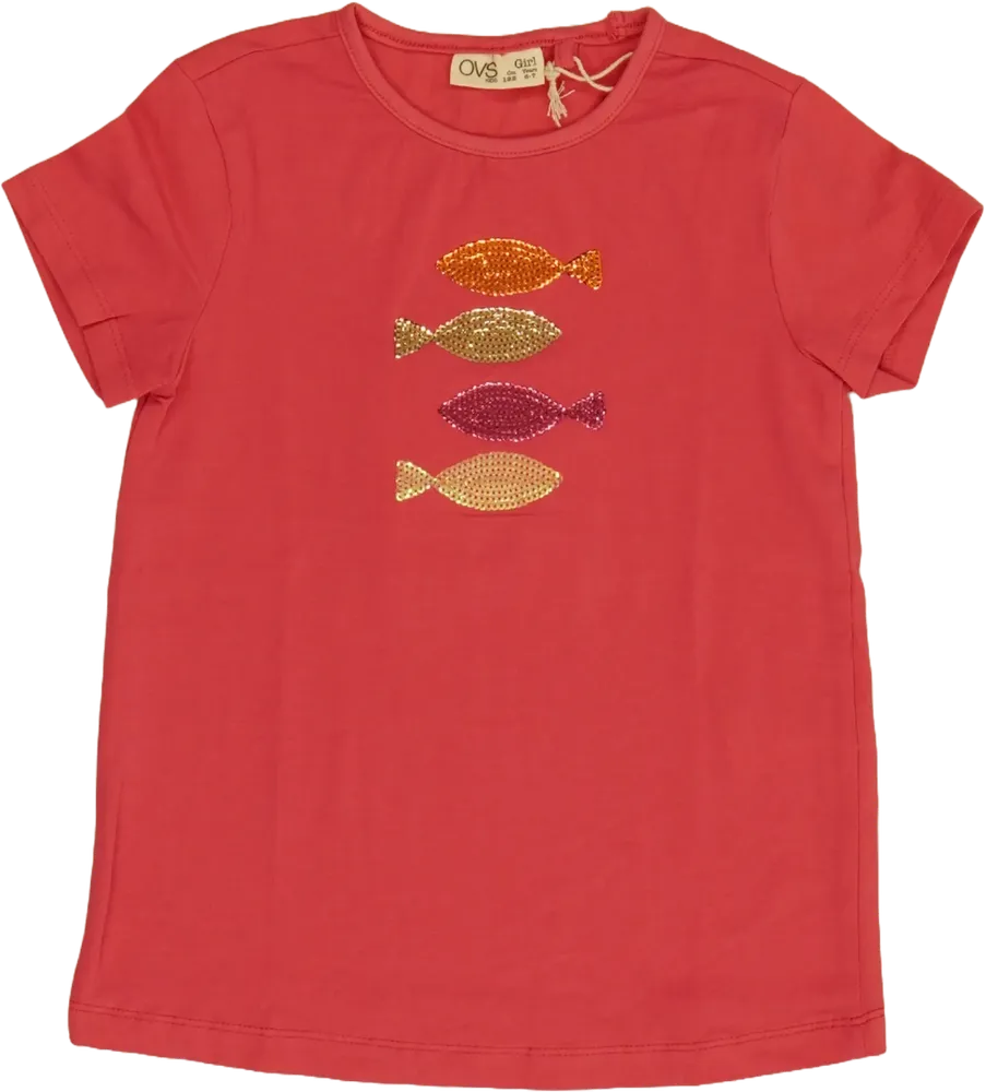 Rózsaszín OVS Póló EU 122 / UK 7 év / US 7 év/M