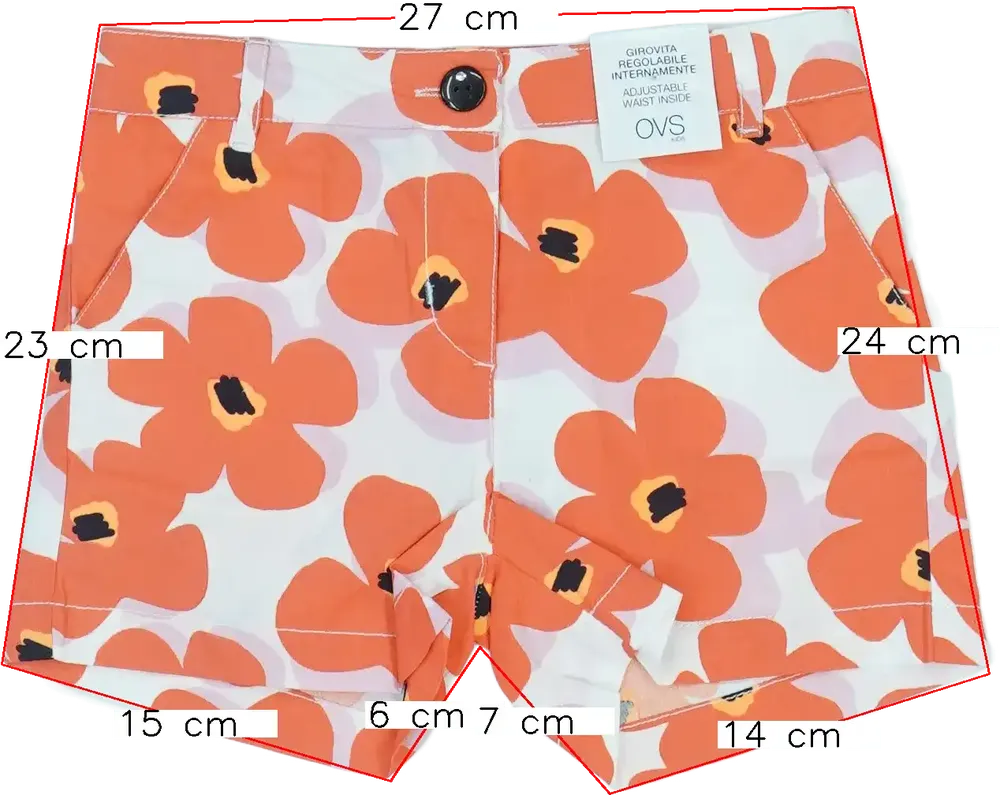 Fehér OVS Rövidnadrág EU 110 / UK 5 év / US 5 év/XS