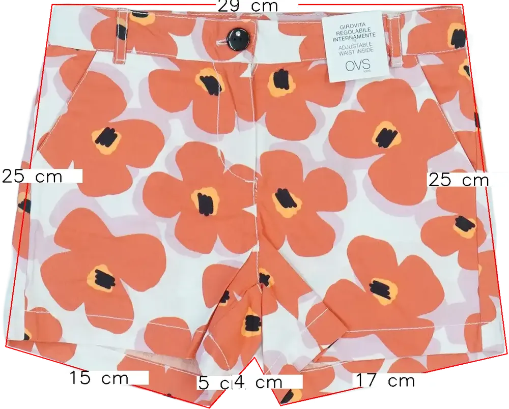 Fehér OVS Rövidnadrág EU 116 / UK 6 év / US 6 év/S