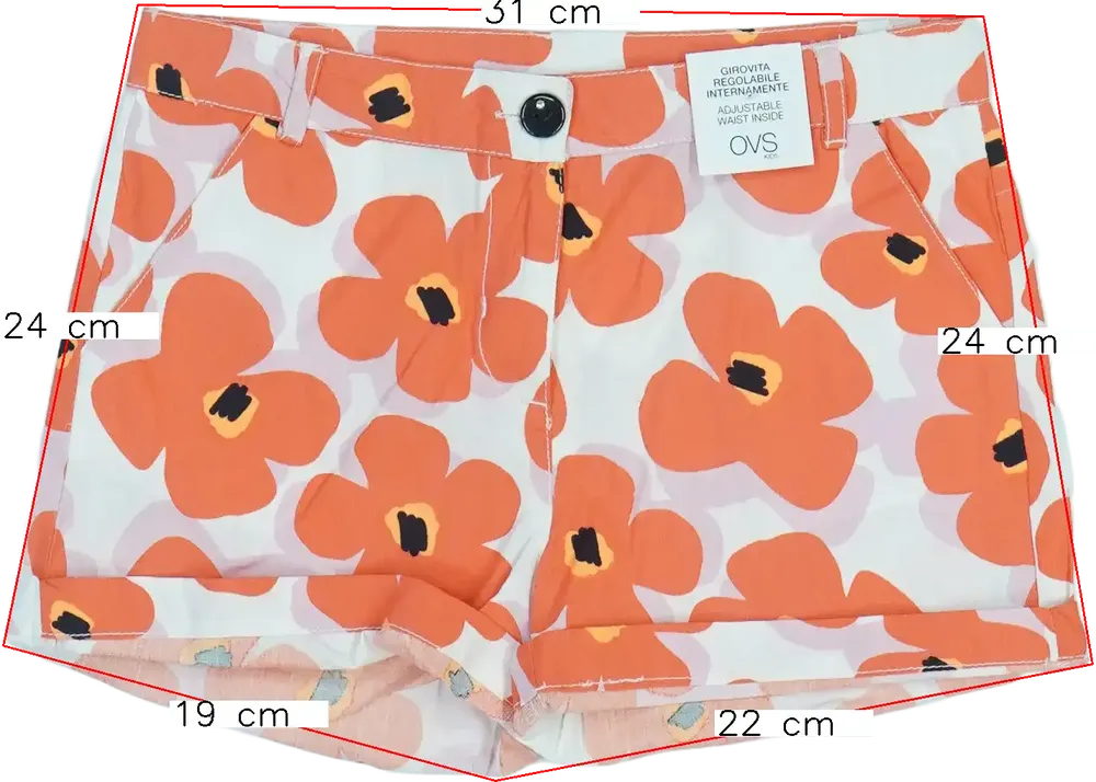 Fehér OVS Rövidnadrág EU 134 / UK 9 év / US 9 év/L