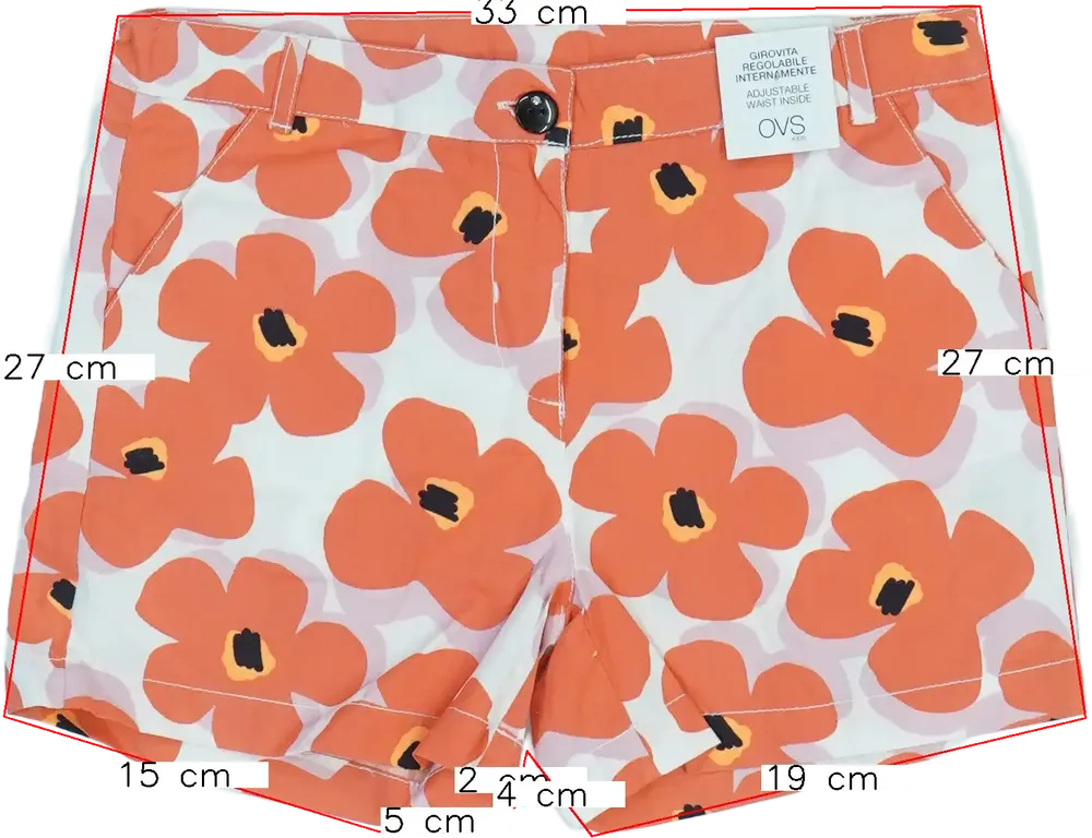 Fehér OVS Rövidnadrág EU 140 / UK 10 év / US 10 év/L