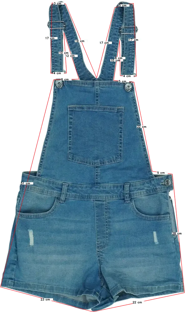 Kék OVS Kantáros hosszú / rövidnadrág EU 164 / UK 14 év / US 14 év/XL