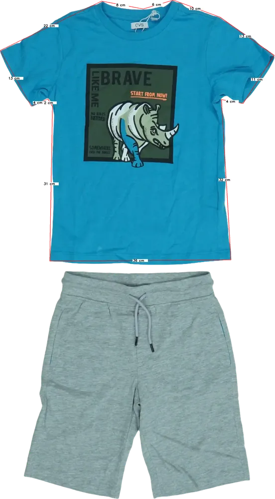 Blue OVS 2-piece set - Top &amp; Bottom EU 104 / UK 4 years / US 4T/XS