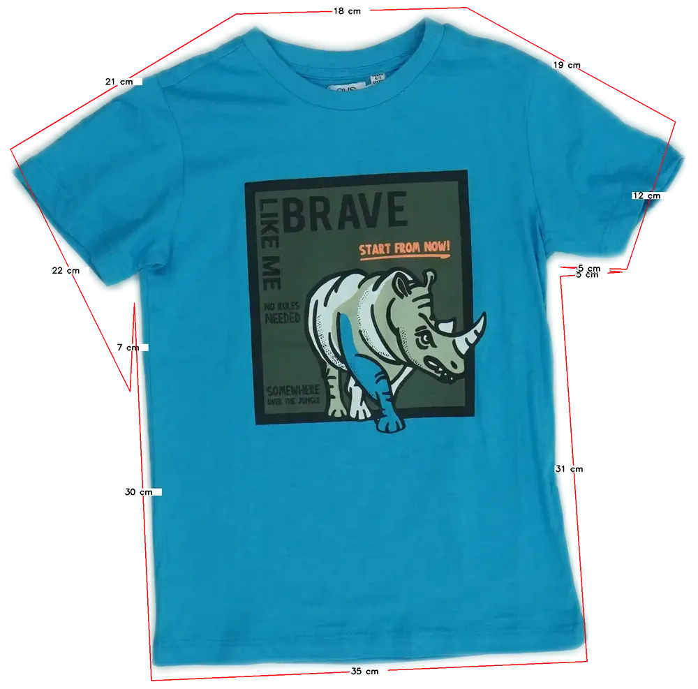 Kék OVS Póló EU 122 / UK 7 év / US 7 év/M