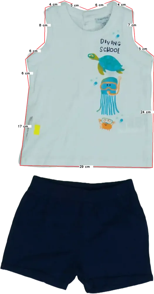 Többszínű OVS - Fagottino 2 részes szett - Felsőruházat és nadrág EU 86 / UK 12-18 hónap / US 18 hónap