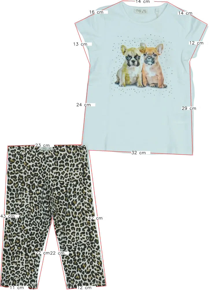White OVS 2-piece set - Top &amp; Bottom EU 116 / UK 6 years / US 6 years/S