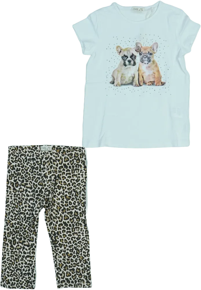 White OVS 2-piece set - Top &amp; Bottom EU 128 / UK 8 years / US 8 years/M