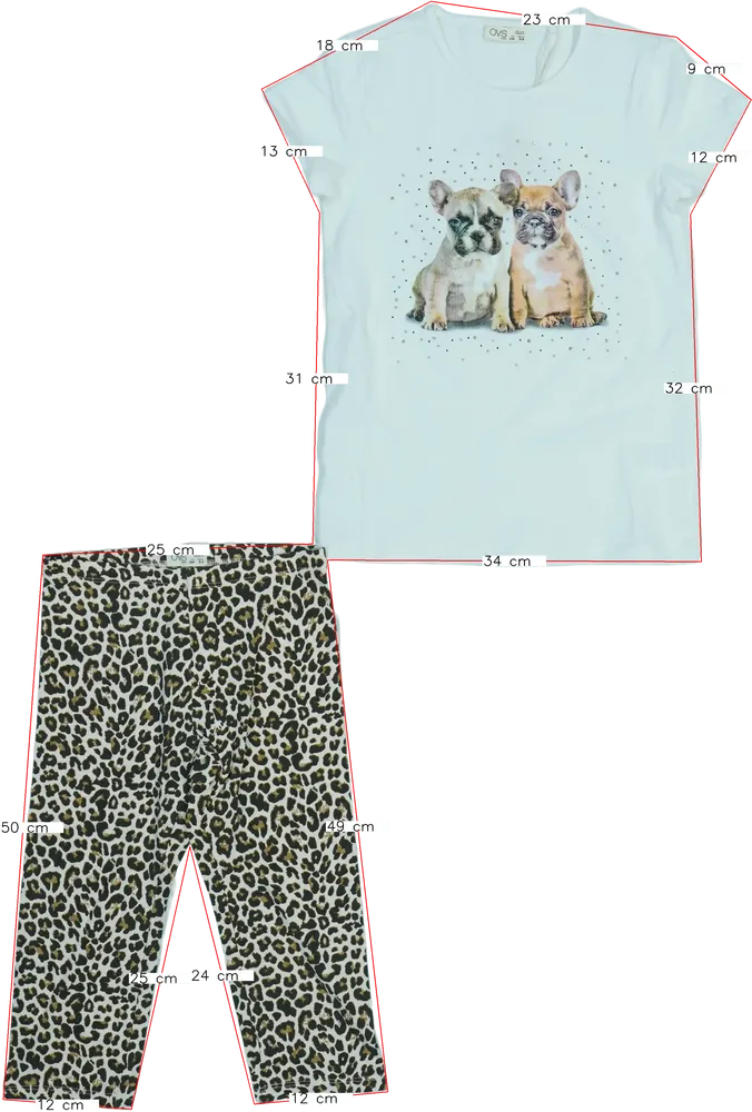 White OVS 2-piece set - Top &amp; Bottom EU 134 / UK 9 years / US 9 years/L