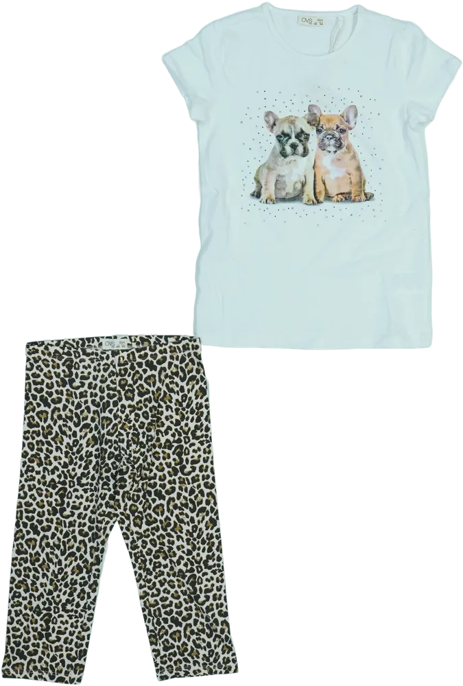 White OVS 2-piece set - Top &amp; Bottom EU 134 / UK 9 years / US 9 years/L