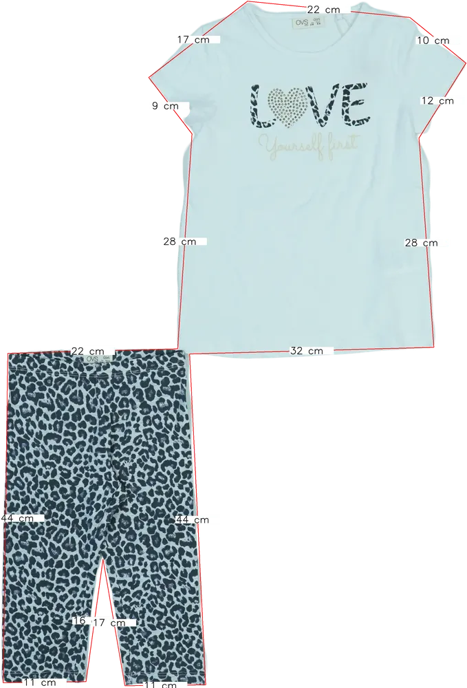 White OVS 2-piece set - Top &amp; Bottom EU 116 / UK 6 years / US 6 years/S