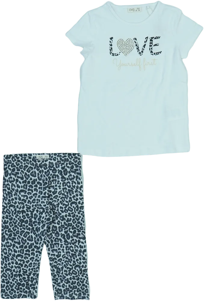 White OVS 2-piece set - Top &amp; Bottom EU 116 / UK 6 years / US 6 years/S