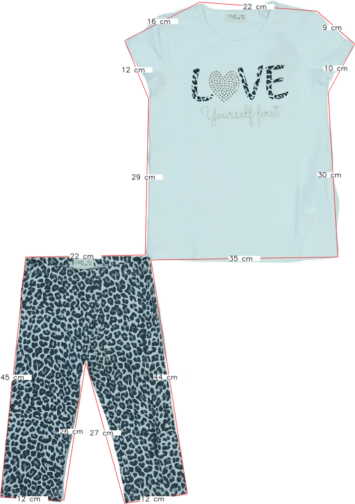 Fehér OVS 2 részes szett - Felsőruházat és nadrág EU 122 / UK 7 év / US 7 év/M