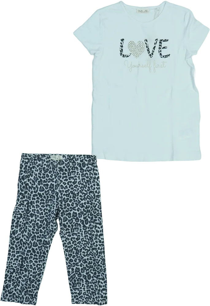 White OVS 2-piece set - Top &amp; Bottom EU 140 / UK 10 years / US 10 years/L