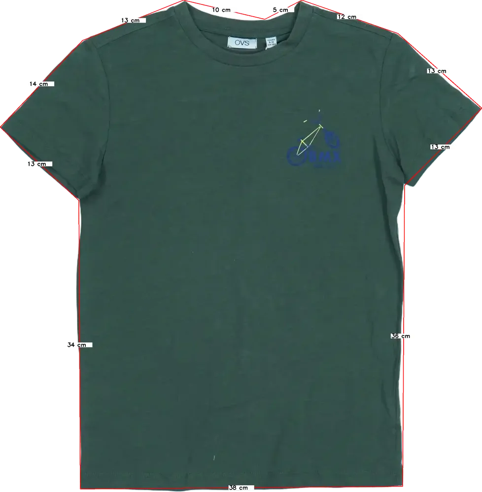 Zöld OVS Póló EU 140 / UK 10 év / US 10 év/L