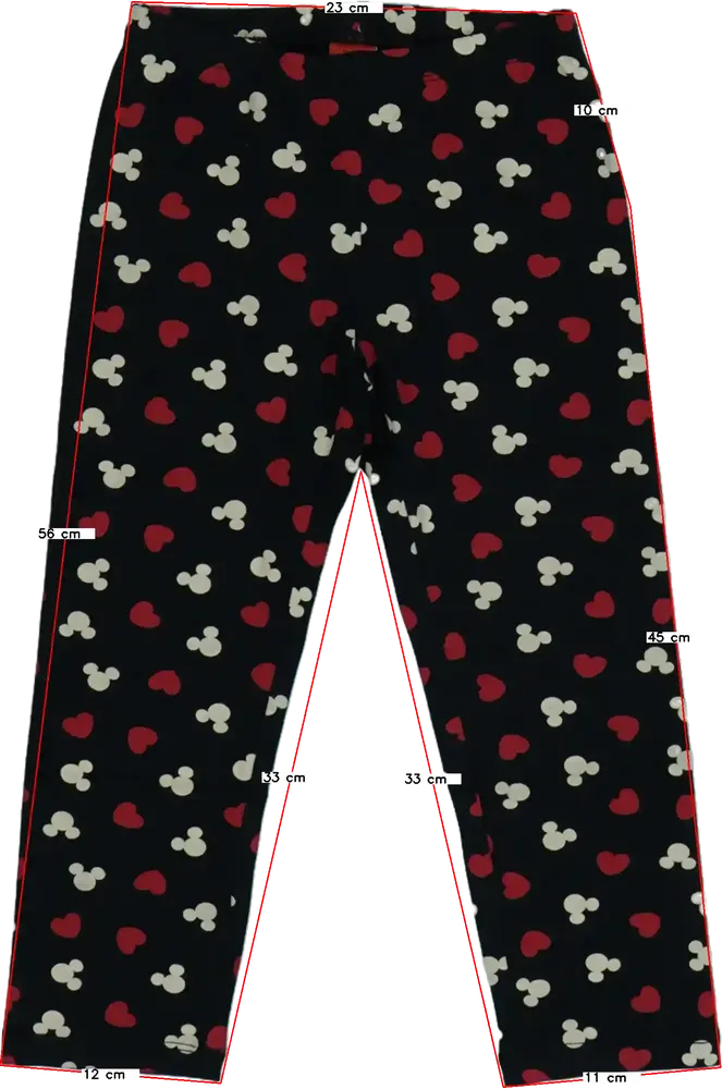 Fekete Disney Leggings EU 128 / UK 8 év / US 8 év/M