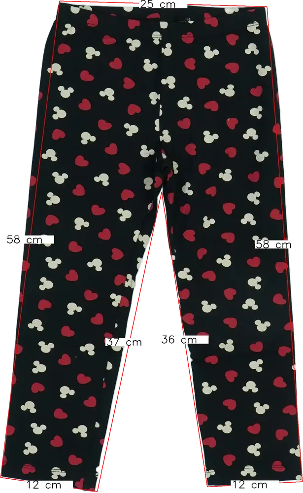 Fekete Disney Leggings EU 134 / UK 9 év / US 9 év/L