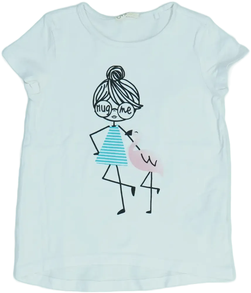 Fehér OVS Póló EU 110 / UK 5 év / US 5 év/XS