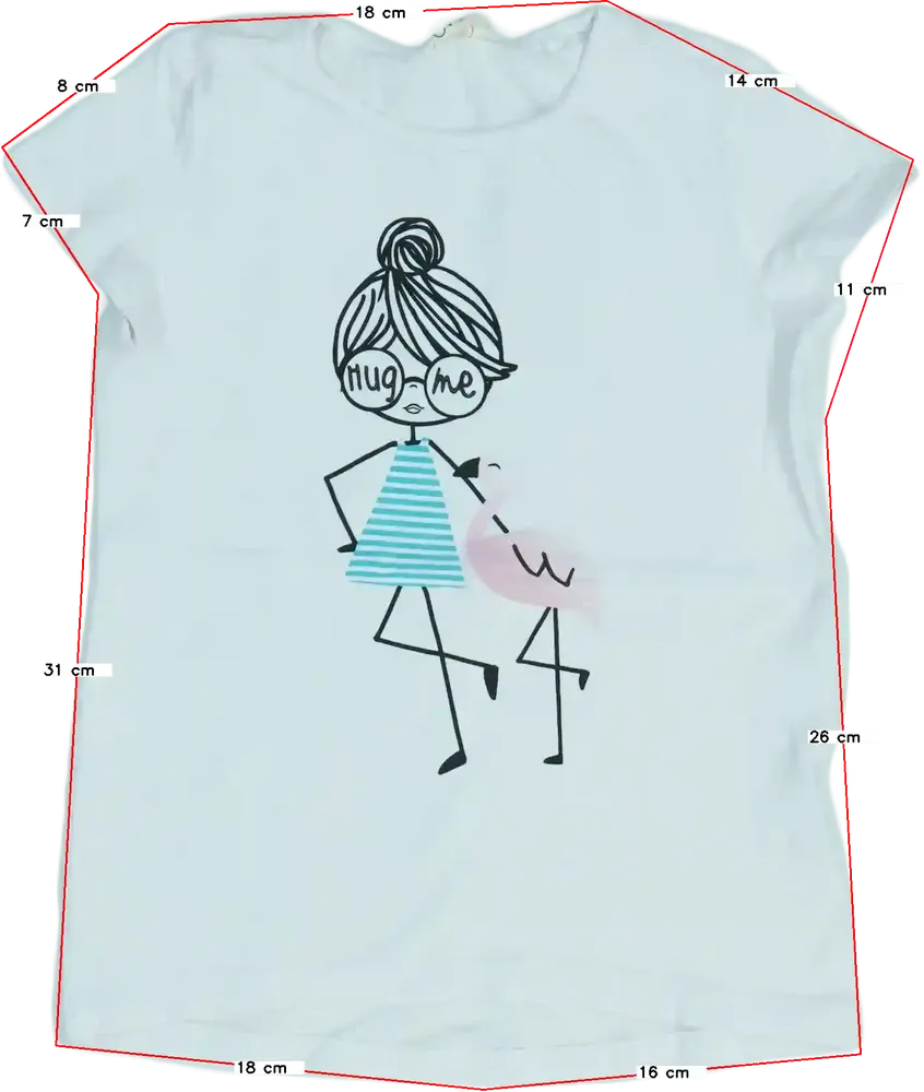 Fehér OVS Póló EU 116 / UK 6 év / US 6 év/S