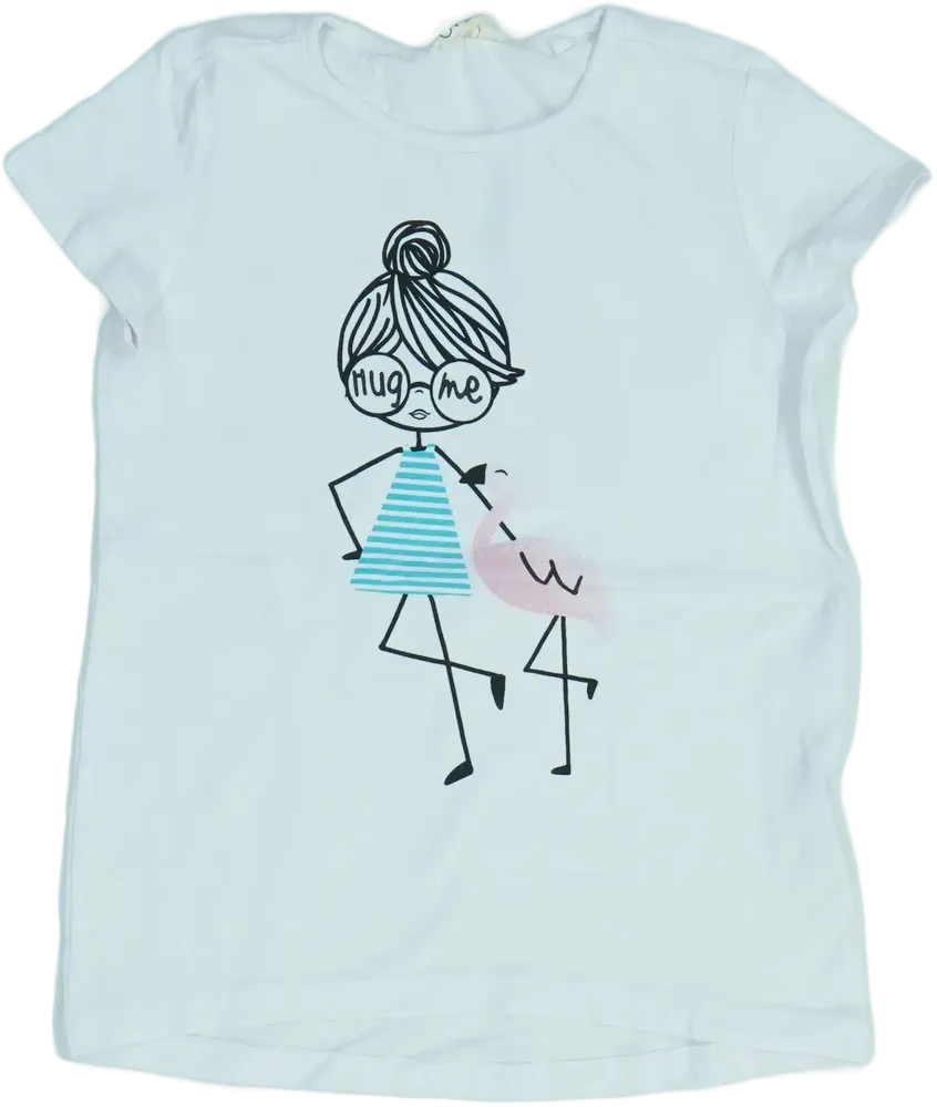 Fehér OVS Póló EU 116 / UK 6 év / US 6 év/S