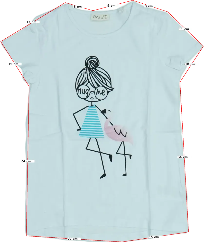 Fehér OVS Póló EU 128 / UK 8 év / US 8 év/M