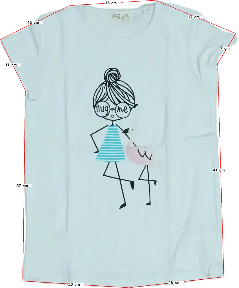 Fehér OVS Póló EU 140 / UK 10 év / US 10 év/L