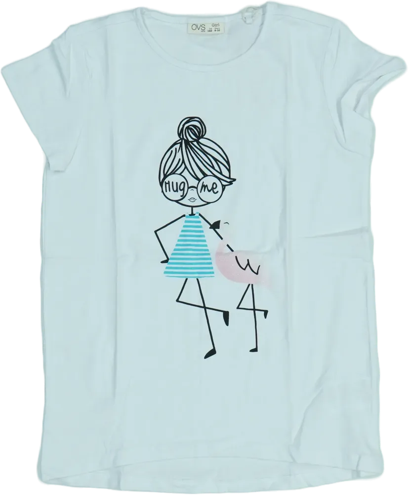 Fehér OVS Póló EU 140 / UK 10 év / US 10 év/L