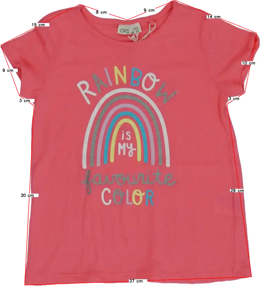 Rózsaszín OVS Póló EU 110 / UK 5 év / US 5 év/XS
