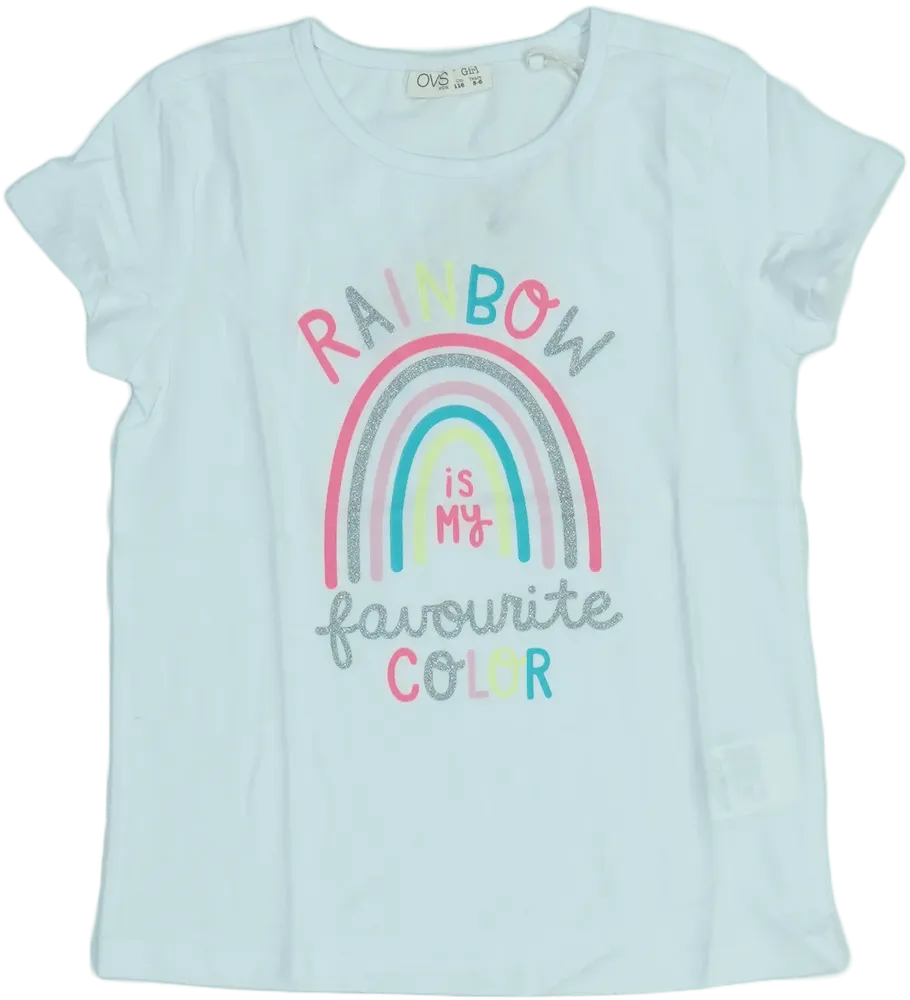 Fehér OVS Póló EU 116 / UK 6 év / US 6 év/S