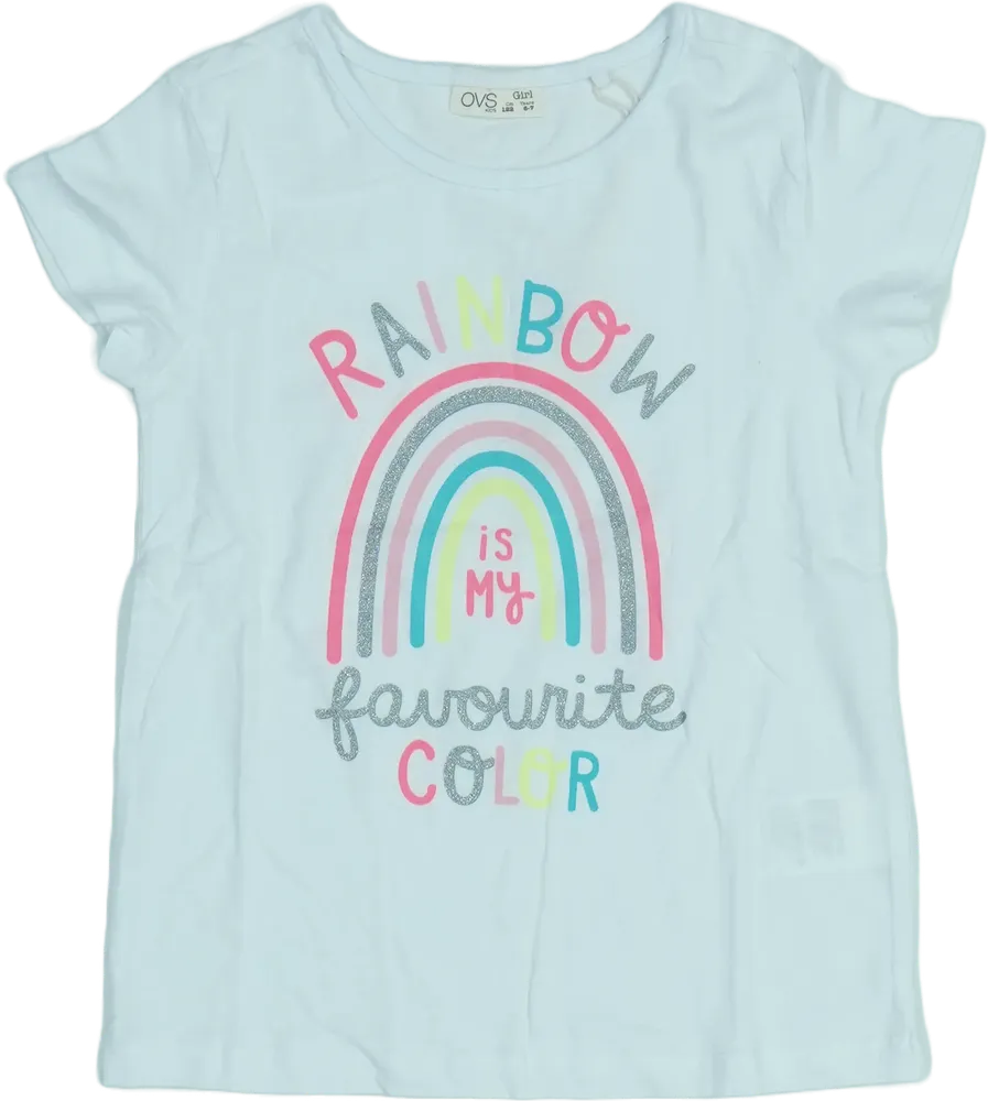 Fehér OVS Póló EU 122 / UK 7 év / US 7 év/M