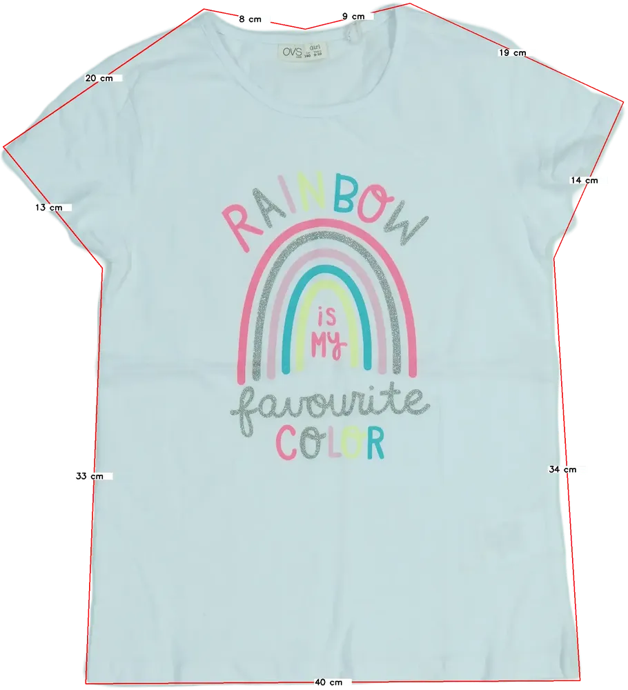 Fehér OVS Póló EU 140 / UK 10 év / US 10 év/L