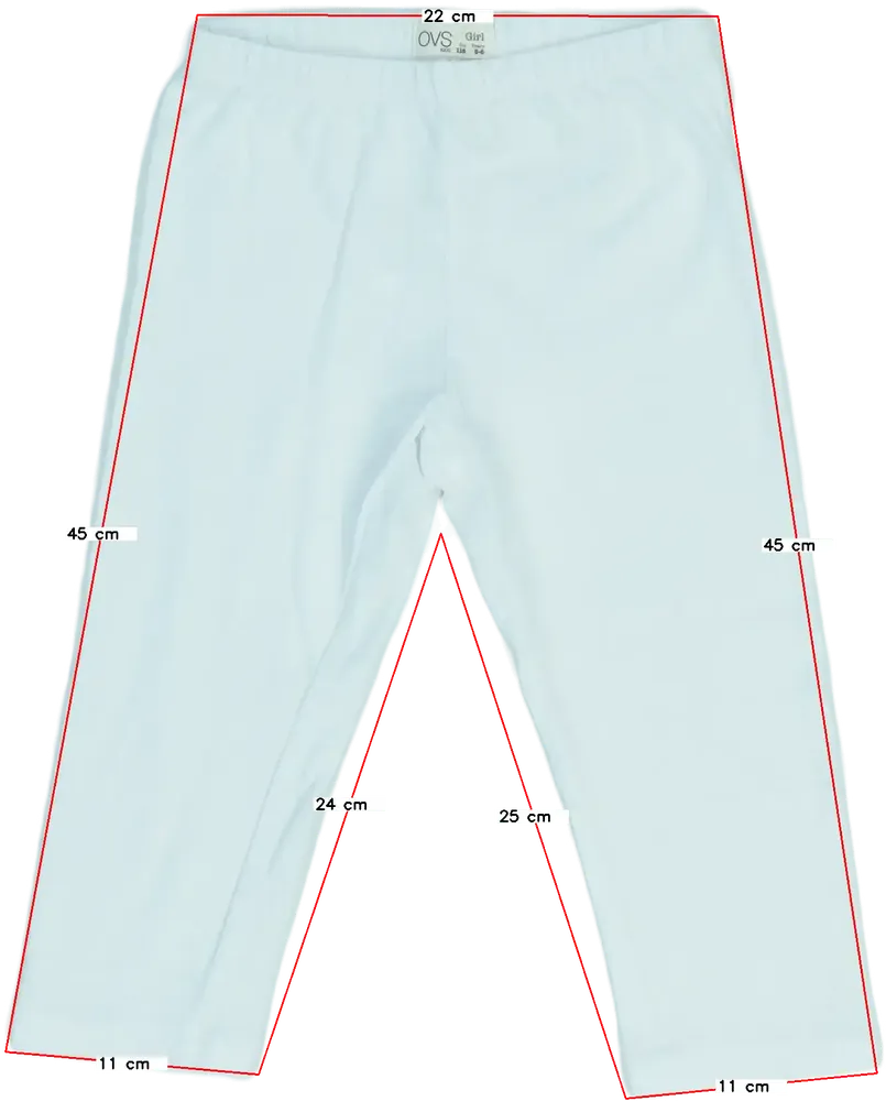 Fehér OVS Leggings EU 116 / UK 6 év / US 6 év/S