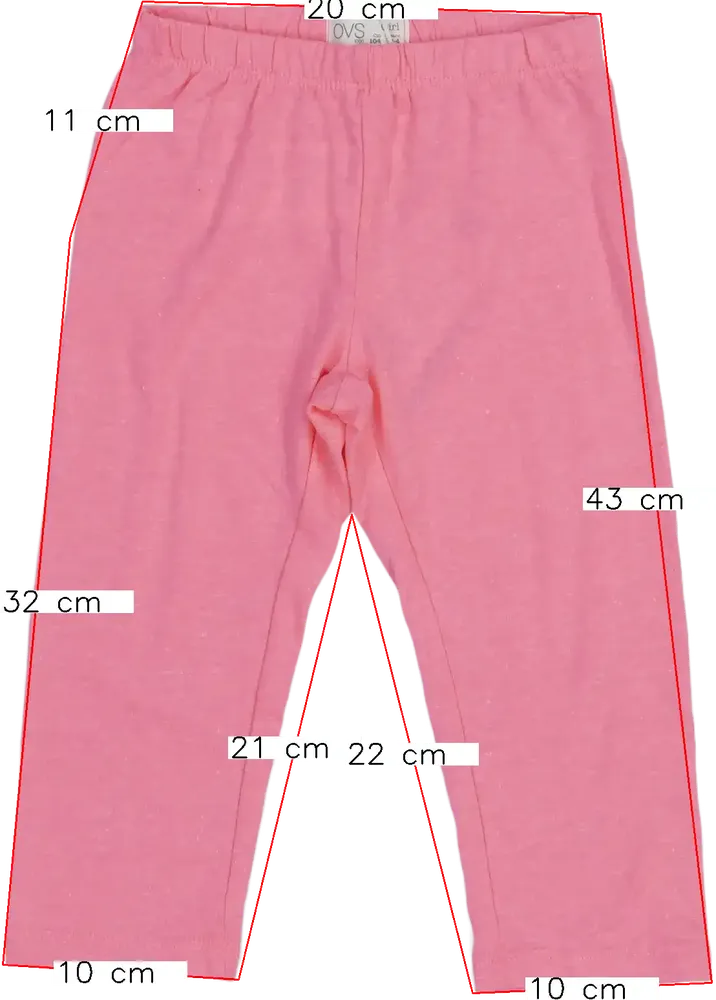 Rózsaszín OVS Leggings EU 104 / UK 4 év / US 4T/XS