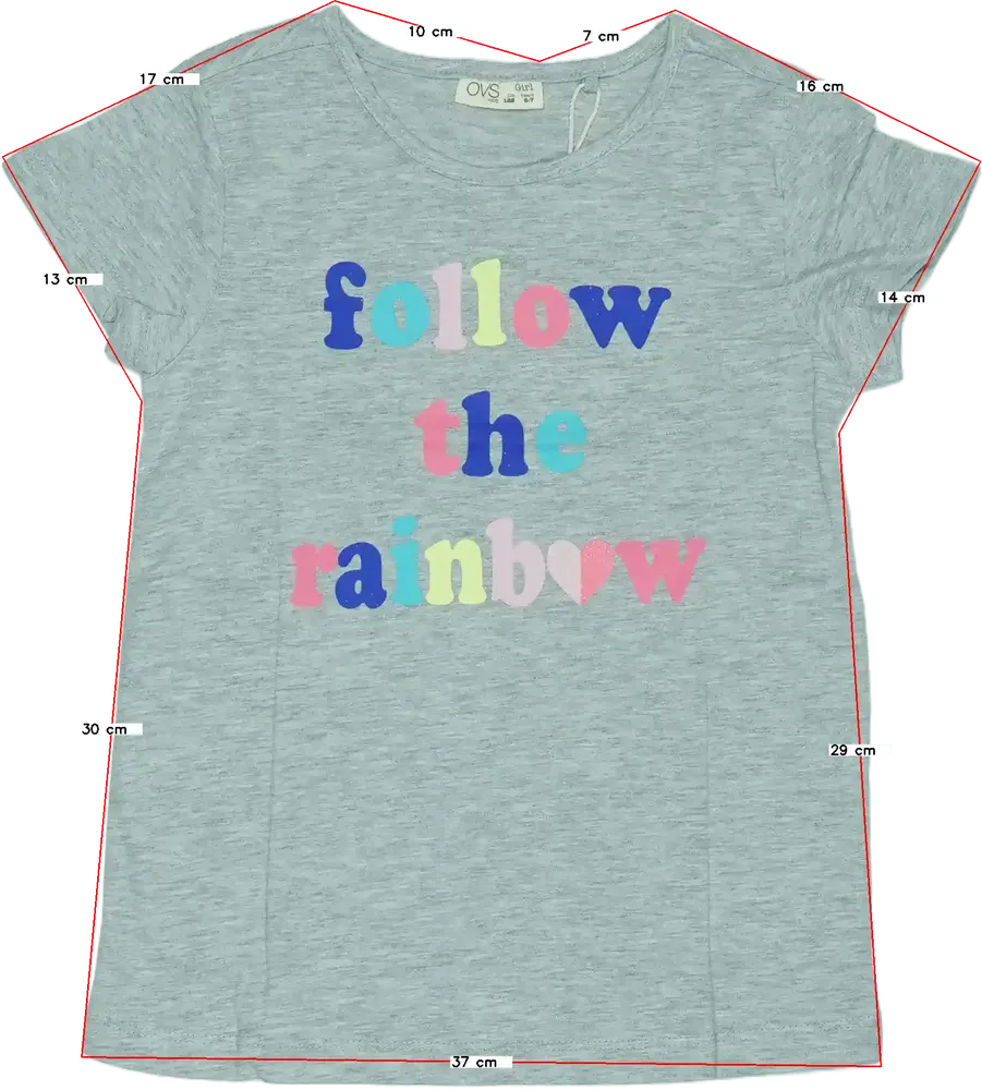 Szürke OVS Póló EU 122 / UK 7 év / US 7 év/M