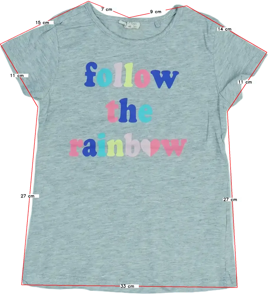 Szürke OVS Póló EU 128 / UK 8 év / US 8 év/M